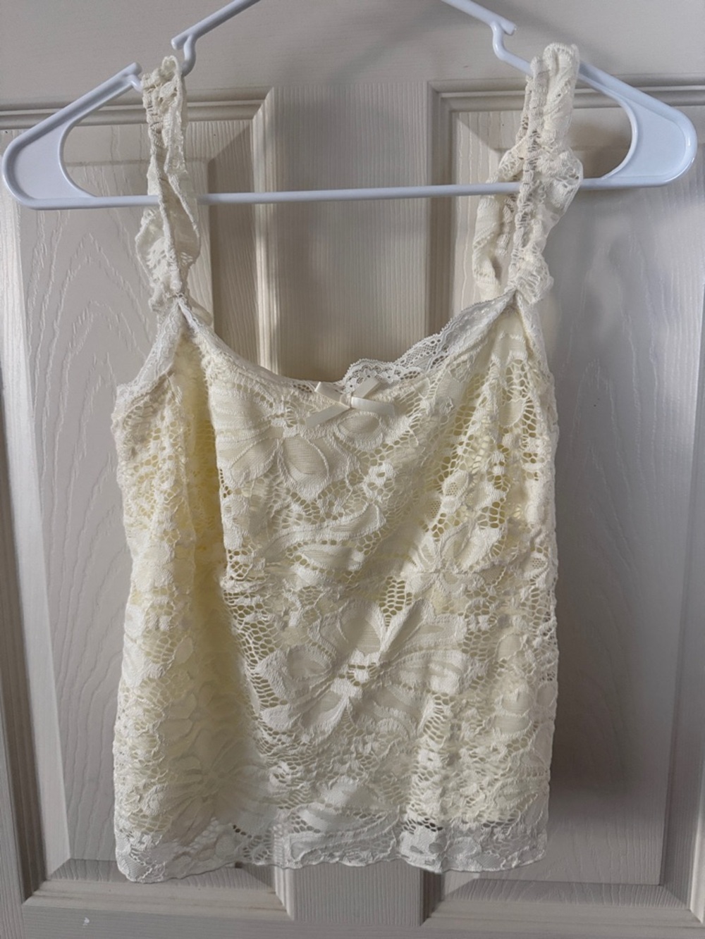 Ivory Lace Tank Top